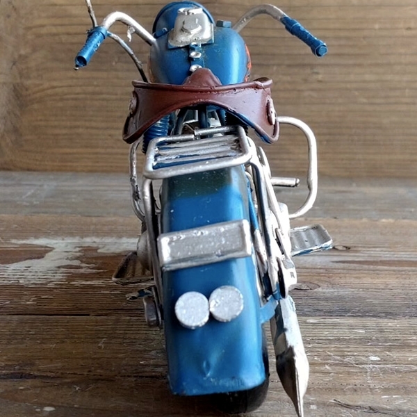 ブリキのバイク ハーレーダビッドソンモデルアメリカンオートバイ／ブルーフォックス(Mサイズ)【取り寄せ品／納期1週間前後】